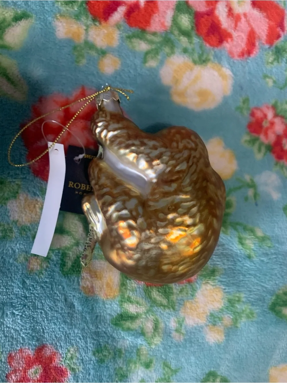 Robert Stanley Sloth Tree Ornaments Blown Glass NWT
